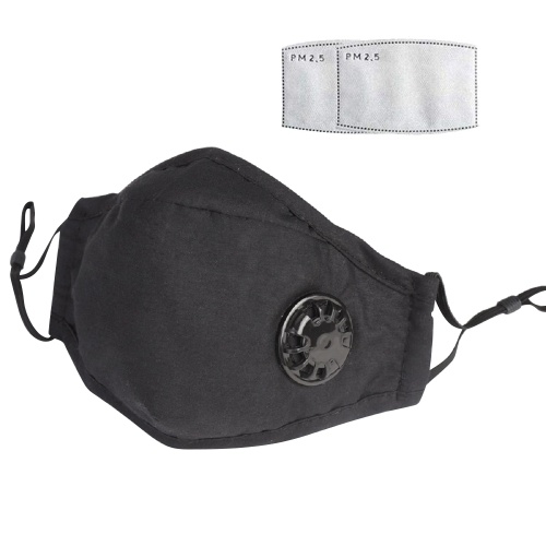 Dust Mask with Respirator & 2 Filter Resuable Soft & Breathable Cotton Safety Masks