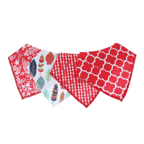

Baby Baby Baby Drool Bibs Absorbent Burpy Cloths Drool Pinafore Двойная ткань Набор из органического хлопка 4 Pack Подарок для дет