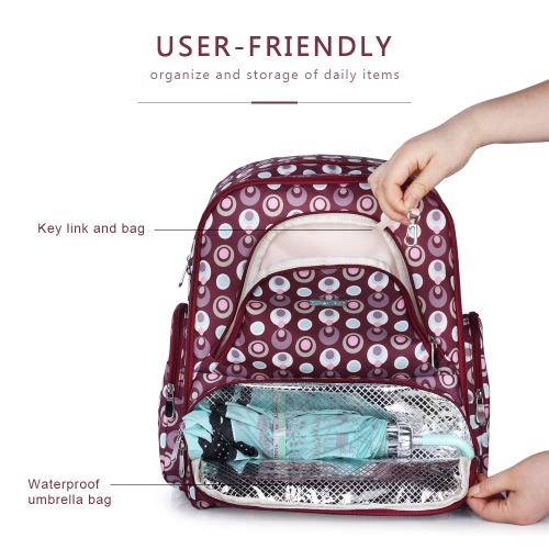 

Multi-function Baby Diaper Bag Large Capacity 13 Pockets Feeding Bottle Backpack Clothes Toys Organizer with Insulated Pockets Str