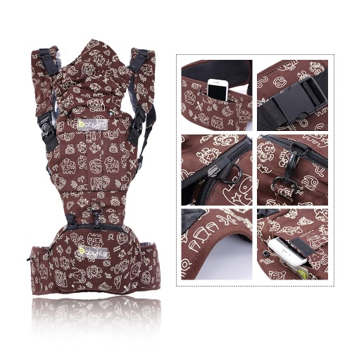 

Baby Baby Carrier с тазобедренным сундуком 3 в 1 рюкзаки Передние пакеты Kangaroo Packs Дышащий легкий талисман для младенца для м