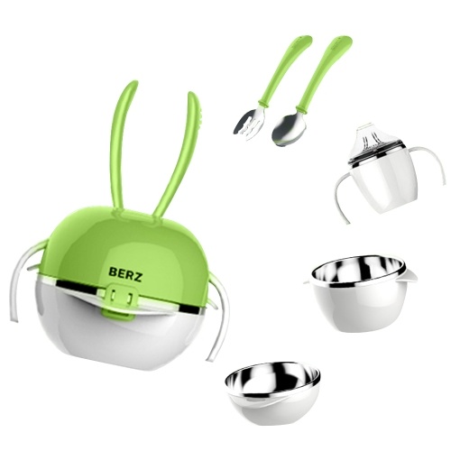 

5Pcs Stainless Steel Dinnerware Set
