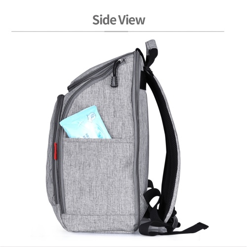 

Baby Diaper Bag Large Capacity Fashion Mummy Nappy Bag Nursing Bag Travel Backpack for Baby Care Grey