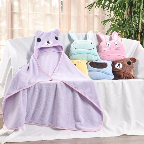 

Kids Hooded Blanket Shawl Warm Flannel Catoon Stroller Car Sofa Bedding Blanket Robe Cape Cloak Boy Girl Green