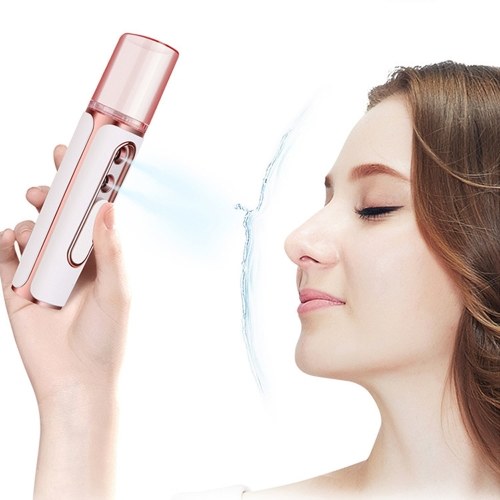 

Double-hole Nano Disinfectant Sprayer Two Nozzles Rechargeable Handheld Portable Facial Sprayer Facial Humidifier