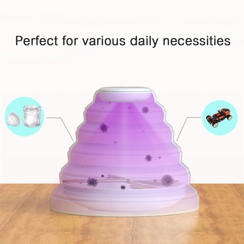 

Ultraviolet Dis-in-fection Light Handheld Ste-ri-lizer Collapsible Cover Multifunction UV Light