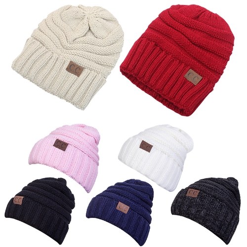 Unisex Winter Knitted Hat Warm Chunky