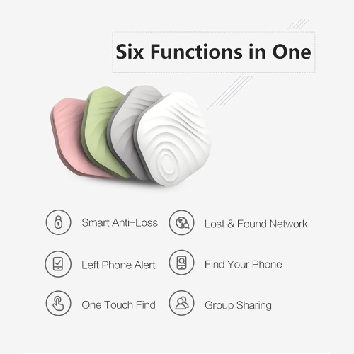

BT Anti-lost Tracker Smart Tag Two-way Alarm GPS Locator Kids/Phone/Key/Wallet/Luggage/Item Finder for iOS/Android Grey
