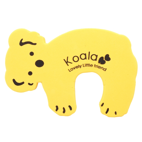 Cartoon Animal Foam Door Stopper Protective Cushion Holder Lock Safety Guard for Children Kids Baby Yellow Koala