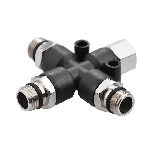 

3 Way Airbrush Air Hose Manifold Splitter with 1/8" BSP Fittings and Plugs