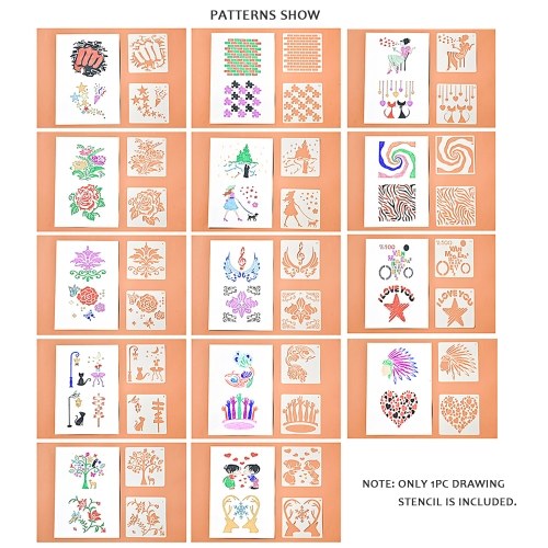 

Drawing Painting Stencils Hollow Out Design PP Templates