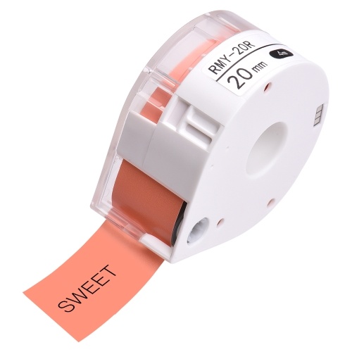 

MAKEID 1 Roll Adhesive Label Paper Thermal Printer Paper Name Price Barcode Label Sticker Tape Waterproof Tear-Resistant for T7 Portable Label Maker Printer, White 12mmx4m