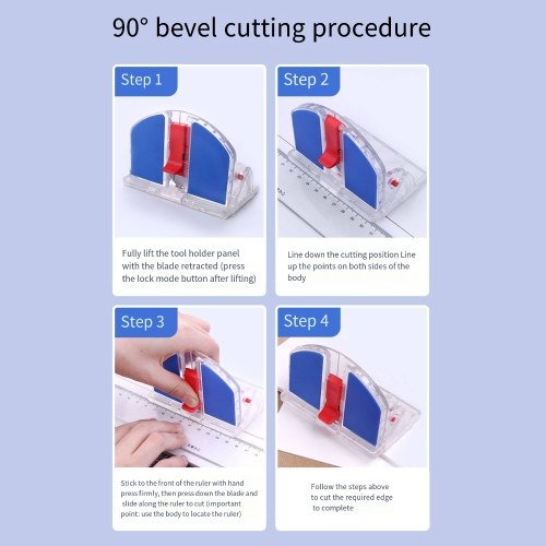 KW-triO Paper Cutter Desktop Paper Trimmer Support 45° inclined surface or a 90° flat surface safety lock Design for Craft Paper Photos Cards Scrapbooking Office Home Supplies 