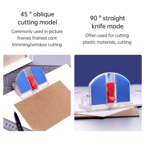 KW-triO Paper Cutter Desktop Paper Trimmer Support 45° inclined surface or a 90° flat surface safety lock Design for Craft Paper Photos Cards Scrapbooking Office Home Supplies 