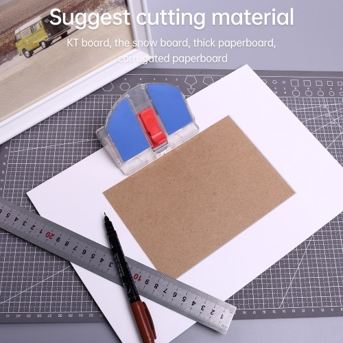 KW-triO Paper Cutter Desktop Paper Trimmer Support 45° inclined surface or a 90° flat surface safety lock Design for Craft Paper Photos Cards Scrapbooking Office Home Supplies 