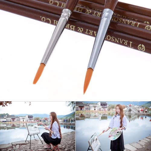 

Transon GR700 Fine Detail Paintbrush Set - 7 шт миниатюра кисти для акварели / мультфильм / акриловой живописи