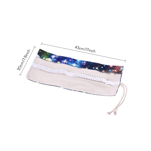 

Canvas Pencil Roll Pouch Case Bag Wrap Holder Storage 36/48/72 Holes for Artist