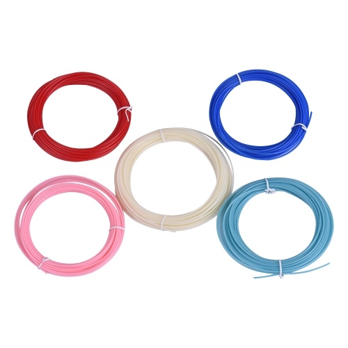 

5pcs 1.75mm PCL Color Filament Refills 10m / Roll Всего 50 метров для 3D-графики для печати пером