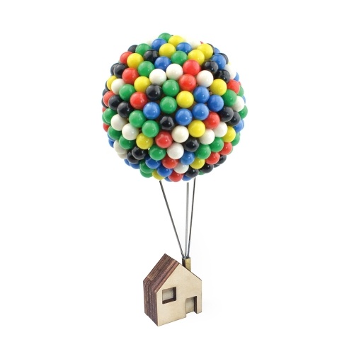 

350pcs Ballon Pin House Colorful Pins With Wood Base Handcrafts Diy Gift