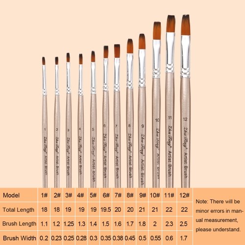 

12pcs Paint Brushes Set Kit