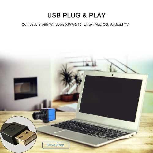 Aibecy 1080P HD Camera Computer Camera Webcam 2 Megapixels 5X Optical Zoom 155 Degree Wide Viewing Manual Focus Auto Exposure Compensation with Microphone USB Plug & Play for Video Conference Online Teaching Chatting Live Webcasting 