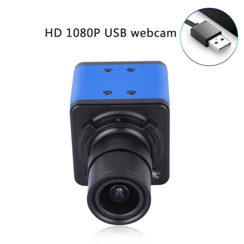 Aibecy 1080P HD Camera Computer Camera Webcam 2 Megapixels 5X Optical Zoom 155 Degree Wide Viewing Manual Focus Auto Exposure Compensation with Microphone USB Plug & Play for Video Conference Online Teaching Chatting Live Webcasting 