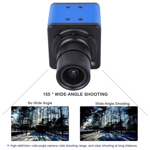 Aibecy 1080P HD Camera Computer Camera Webcam 2 Megapixels 5X Optical Zoom 155 Degree Wide Viewing Manual Focus Auto Exposure Compensation with Microphone USB Plug & Play for Video Conference Online Teaching Chatting Live Webcasting 