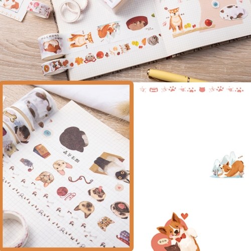 

Washi Japanese Paper Tape Scrapbooking Tape Rolls 2 Meters