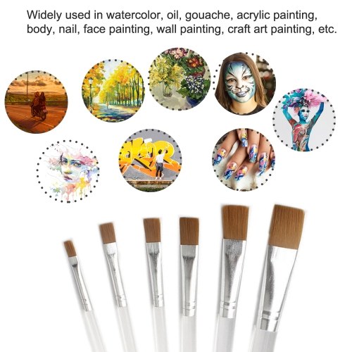 6pcs/set Paint Brushes Set