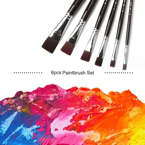 

6 Pieces Paint Brushes Set