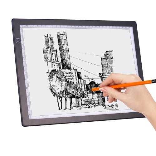 

A4 LED Light Pad Artcraft Tracing Light Box Tracer Copy Board USB Powered Brightness