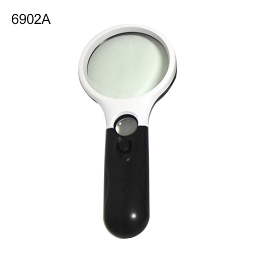 

Handheld Magnifier Reading Magnifying Glass Lens Jewelry Loupe 3X 45X with 3 LED Light for Reading Inspection Jewellery Hobbies Crafts