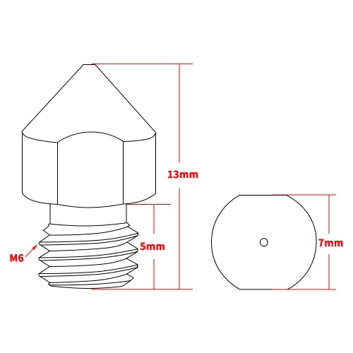 

Aibecy 3D Printer Parts 3pcs TC4 Titanium Alloy Nozzles 0.2/0.3/0.4/0.5mm