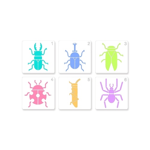 

Children Drawing Stencils PET Material Painting Templates Reusable