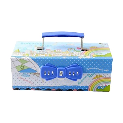 

Multifunctional Handheld Pencil Case Three Layers Password Lock Pencil Box Large Capacity Stationery Box for Boys and Girls