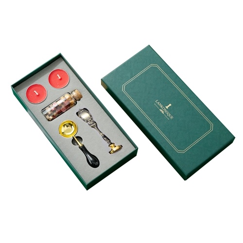 

Vintage Wax Seal Kit Sealing Wax Beads Wax Seal Stamp Wax Melting Spoon Candle with Exquisite Packaging for Envelopes Letter Cards Wedding Invitations Gift Wrapping Sealing and Decoration