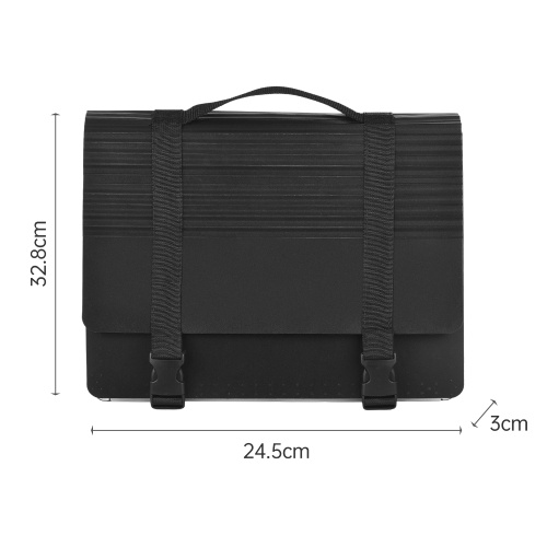 Bisofice Accordian File Folder Organizer with Handle 24 Pockets Expanding File Case 