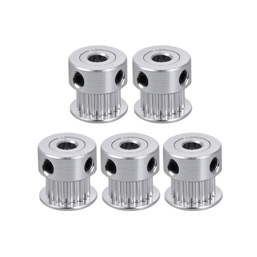 

1pcs 2GT 20 Tooth Pulley Aluminum Timing Gear Synchronous Wheel Bore 5mm RepRap Prusa i3 3D Printer DIY Kit Accessories Parts