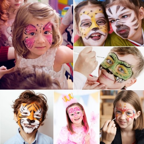 

Professional Face & Body Painting Kit 12 Colors Washable Water Based Paints
