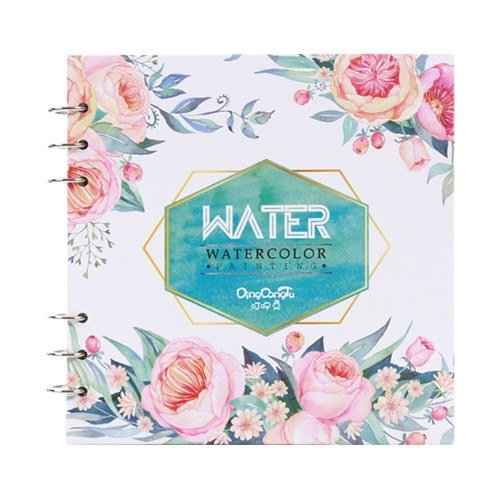 

20 Sheets Loose-Leaf Watercolor Pad Art Painting Sketchbook Notebook Square Graffiti Book