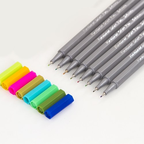 

12 Colored Pens Set 0.4mm Fine Point Tip Fineliner Color Pen