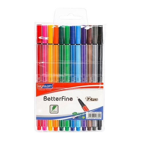 

SKYGLORY Fineliner Pens 0.4mm Fine Tip Marker Drawing Color Pens Set