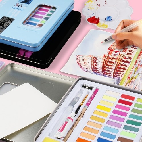 

48 Colors Solid Watercolors Paints Set