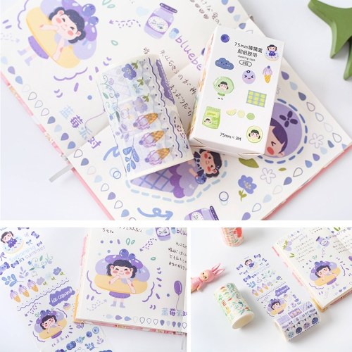 Lovely Fruit Washi Japanese Paper Tape Pearlized Scrapbooking Tape Rolls
