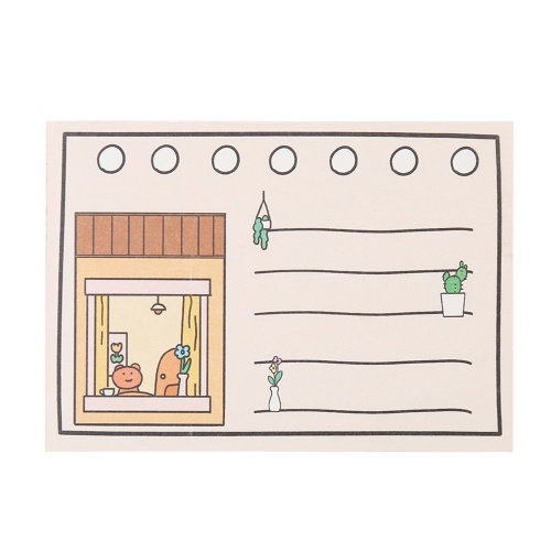 

50 Sheets Portable Cartoon Sticky