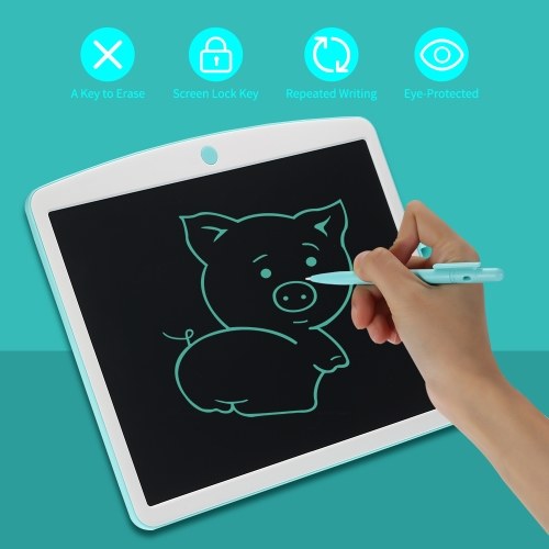 16 Inches LCD Writing Tablet with Magnetic Puzzle Tangram Erase & Lock Button Reusable Electronic Digital Drawing Board Handwriting Pad