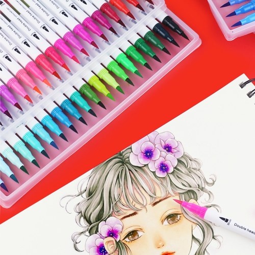 

Watercolor Fine Liner Dual Tip Brush Pen Set