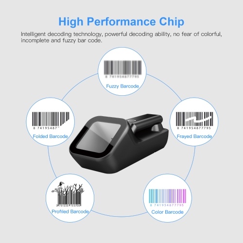 3-in-1 Barcode Scanner Handheld 1D/2D/QR Bar Code Reader