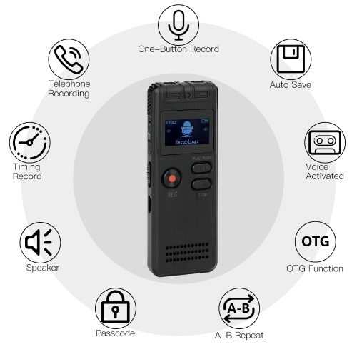 

8GB Digital Voice Recorder Voice Activated Recorder