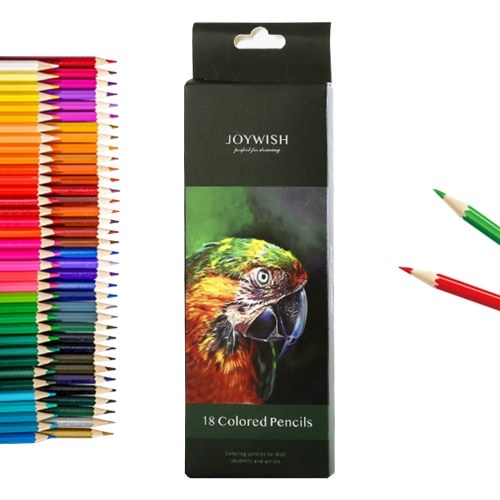 JOYWISH 12/18/24/36/48/72 Colored Pencils Professional Oil Art Color Pencils Set for Students Children Adults Artists for Drawing Sketching Writing Coloring Books