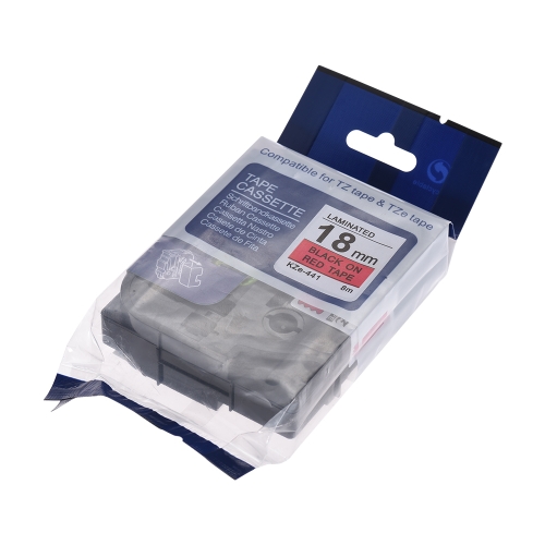 

Ламинированная лента для этикеток Black on Red Совместимость для Brother P-touch Label Printer PT-1010 / PT-2100 / PT-18R / PT-E200 / PT-9500 9 мм * 8 м